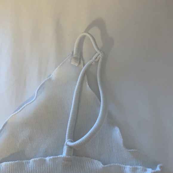 white lettuce edge cami top shein medium - Picture 3 of 3